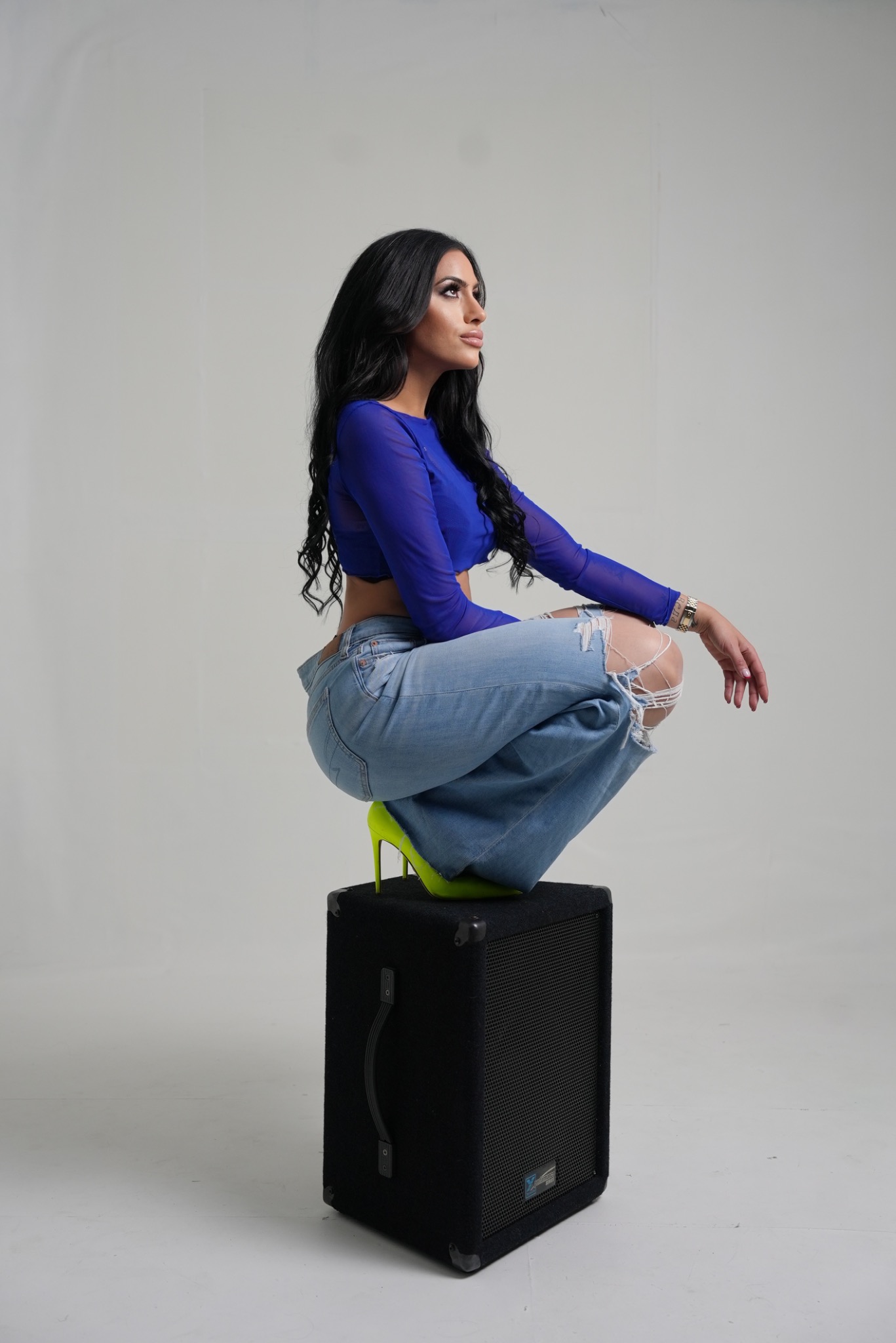 HXNA blue top portrait